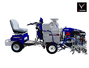 Self Propelled Line Striper PROSTRIPE 400 SP LINEMATIC - Selective Steering - 3 Paint Gun with FLIPDRIVE TB Rider