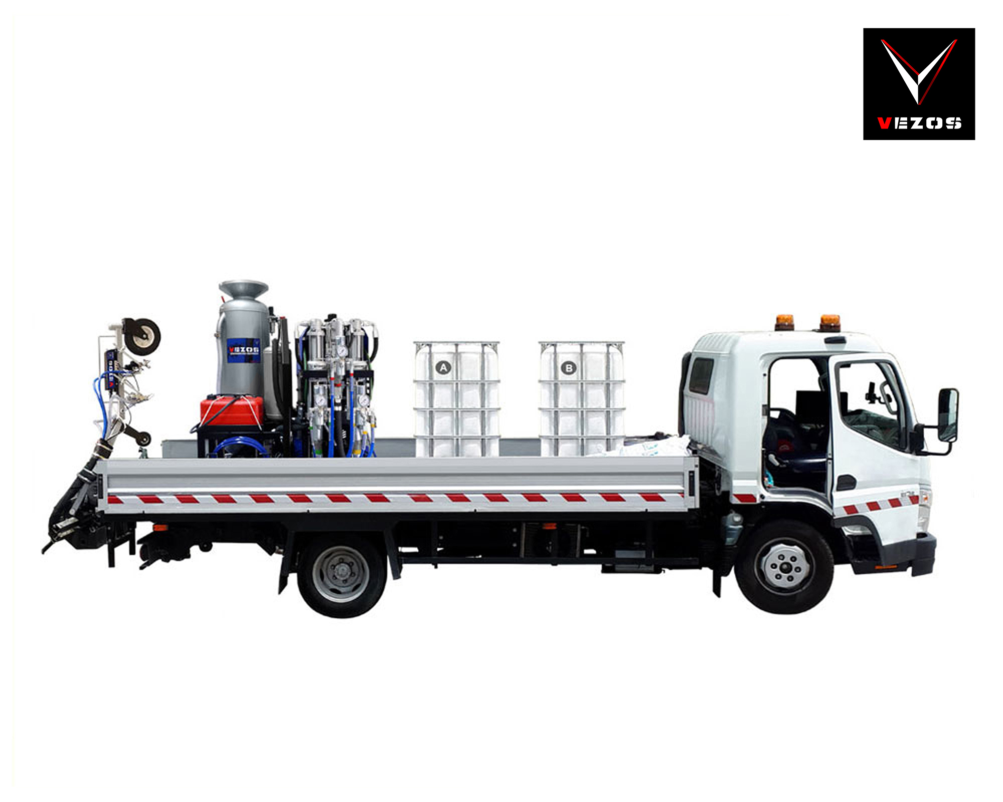 VEZOS ROADMASTER 10 line striping and road marking truck