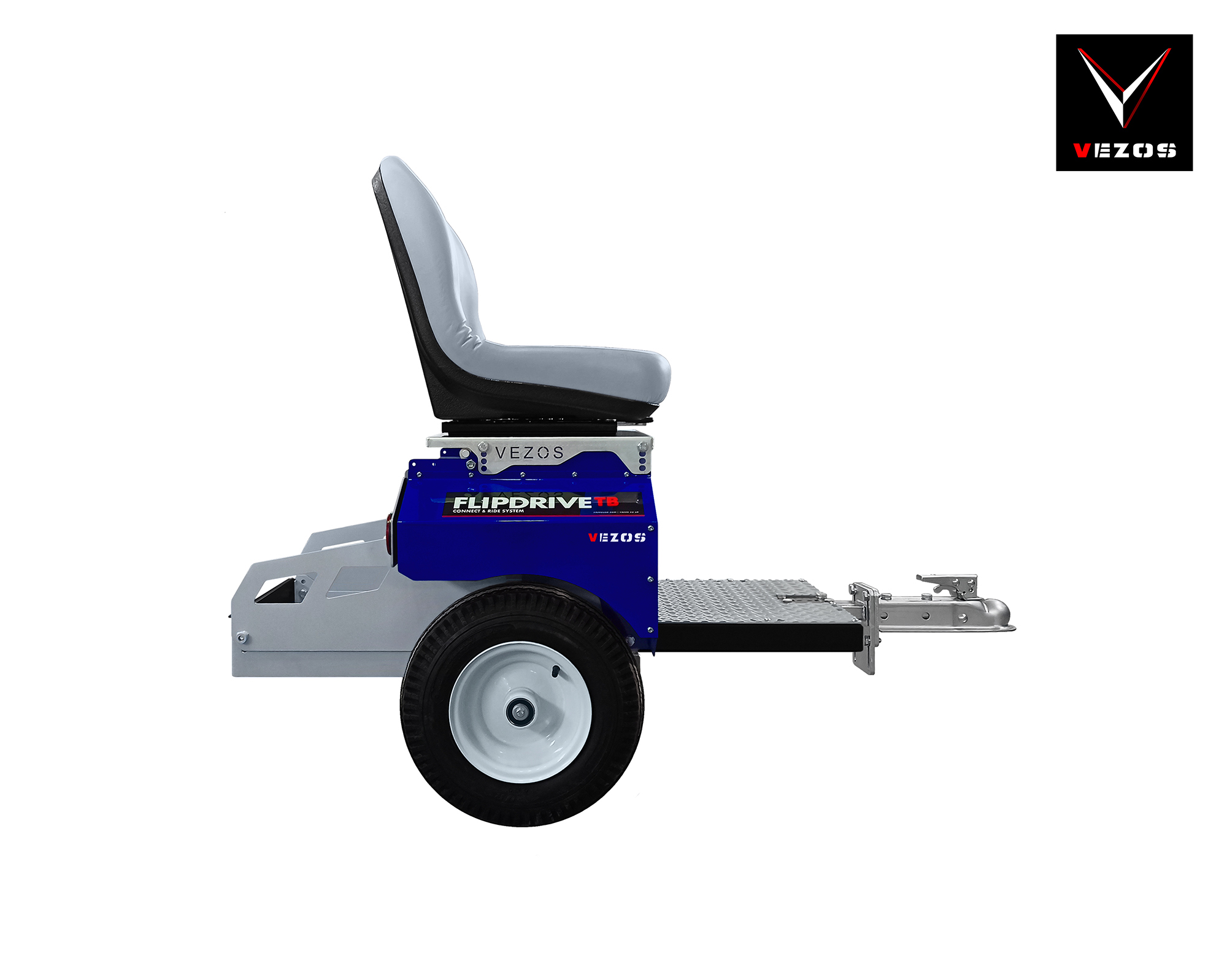 tow behind line striper rider vezos flipdrive