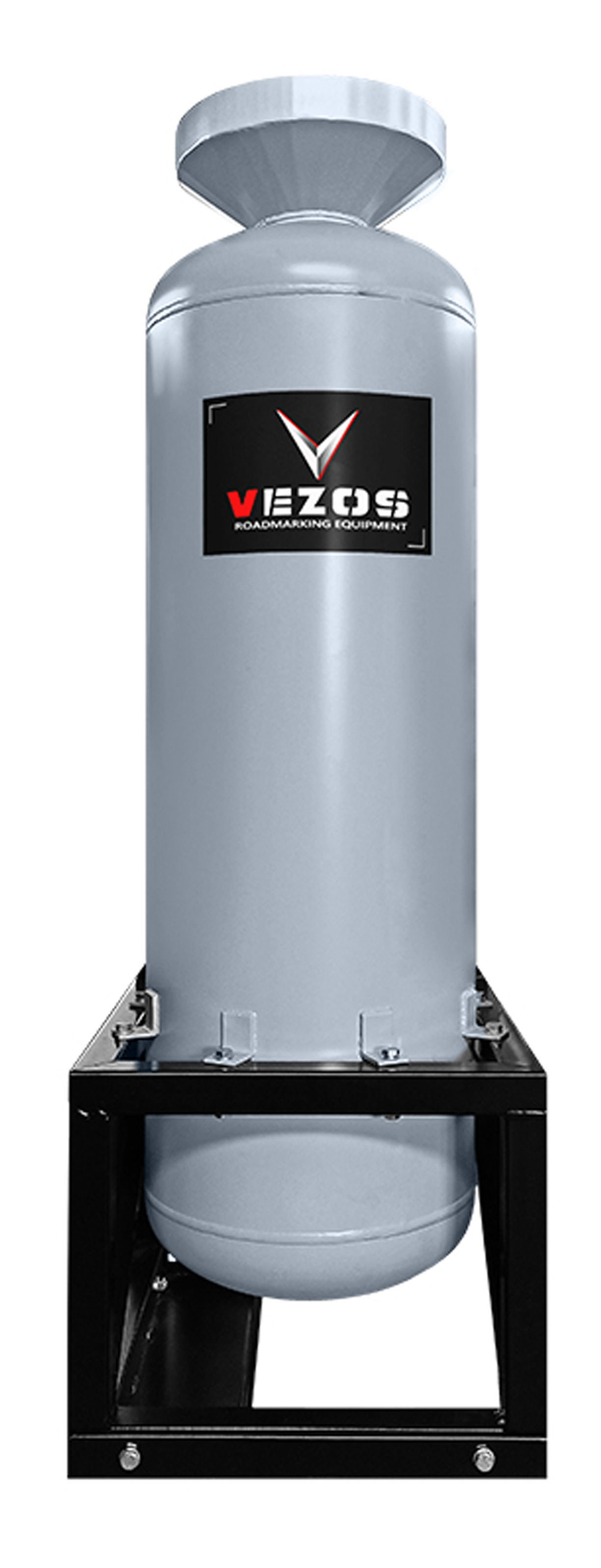 vezos 660 lbs pressurized glass bead tank